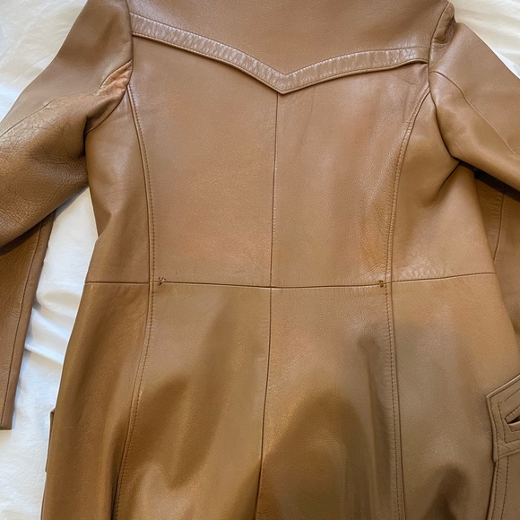 Vintage 100% Leather Coat - Picture 14 of 14